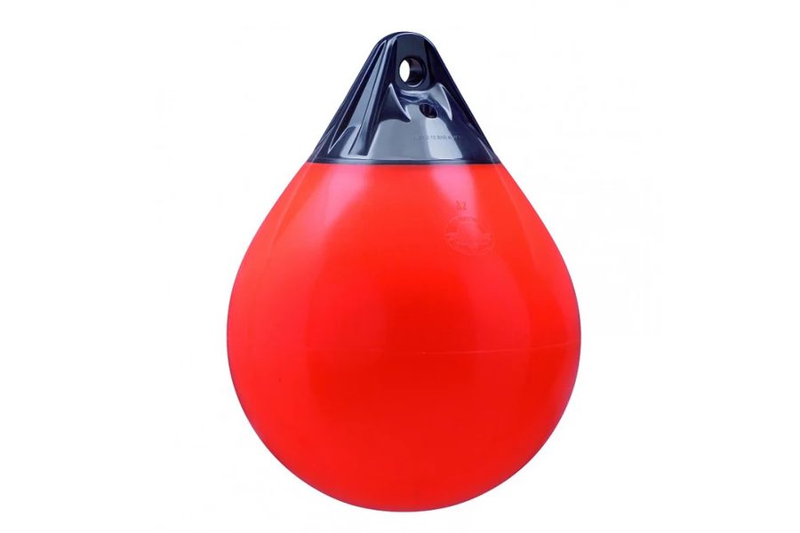 Red marine buoy